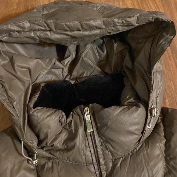 Calvin Klein hooded packable long Feather down puffer - Picture 6 of 7